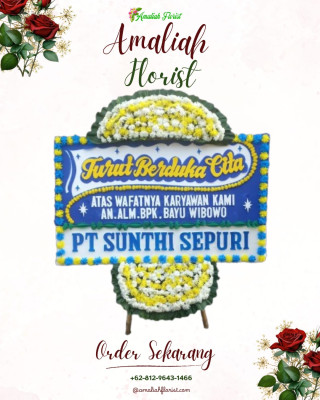 Papan Bunga Duka di Benai